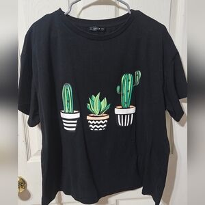 Succulent graphic t-shirt